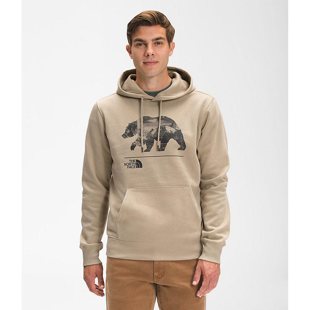 The North Face Bearscape Ανδρικα Pullover Hoodie - Χακί (XPKU92806)